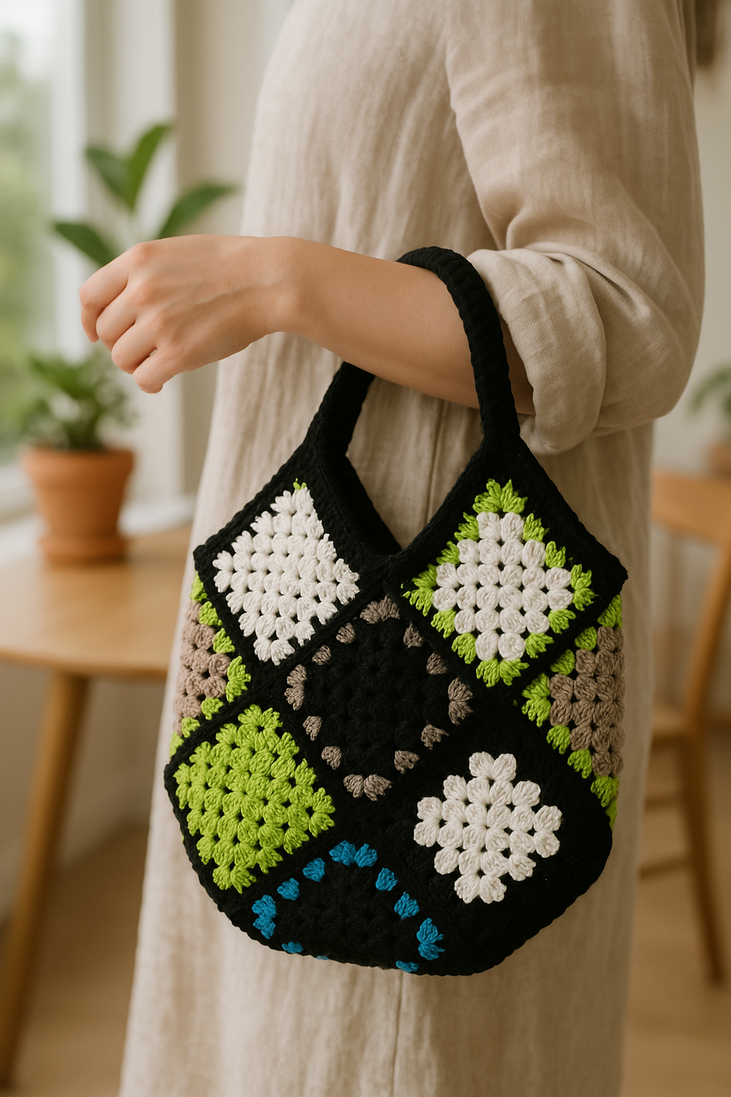 ๐ Groovy Granny Stytch Tote