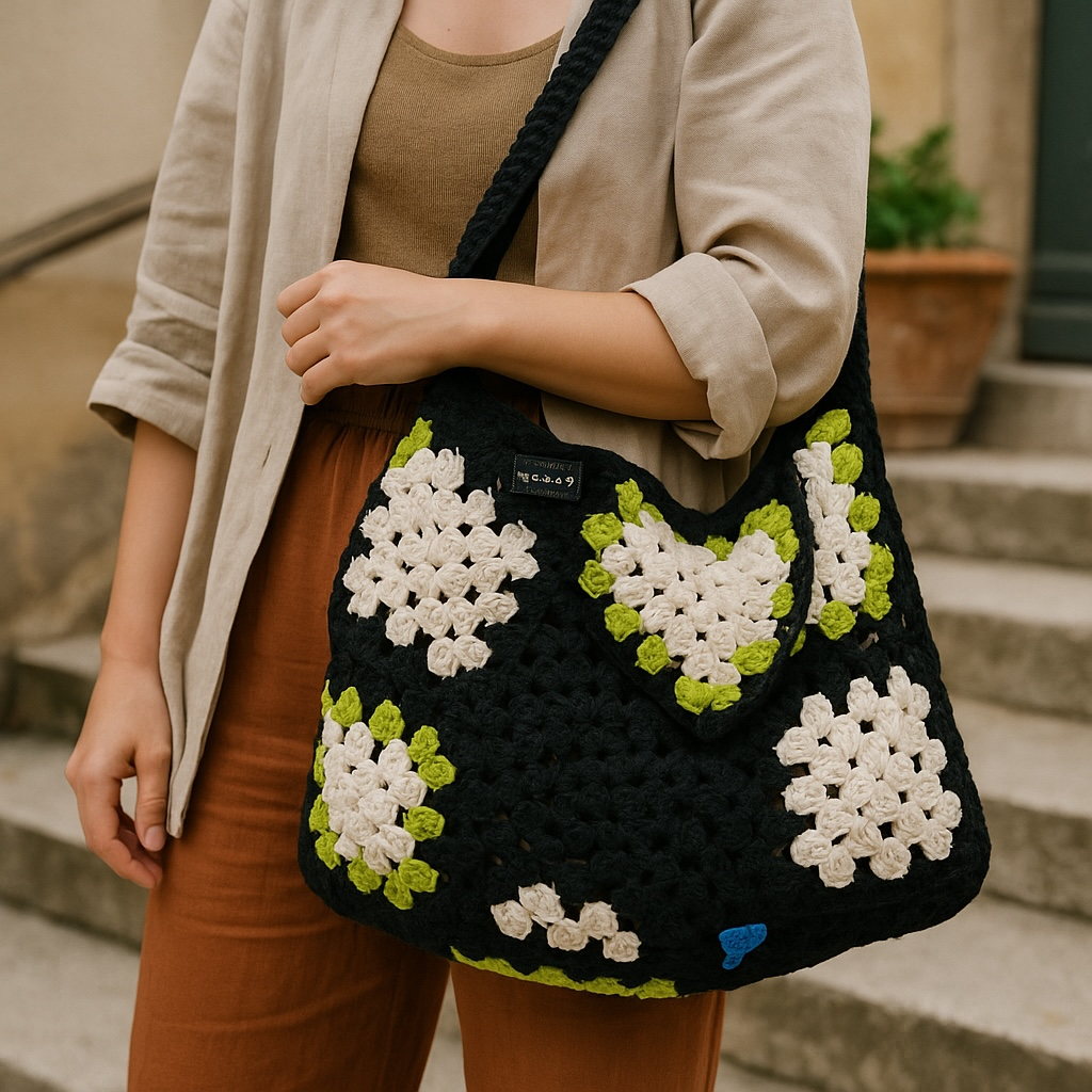 ๐ Groovy Granny Stytch Tote